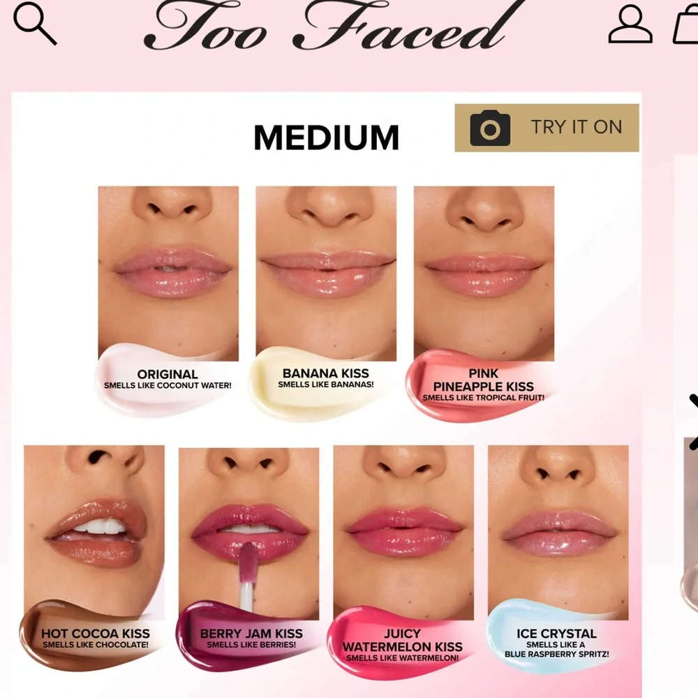 Too Faced Pillow Balm Shade Original - Lip Treatment MINI 0.04oz NEW